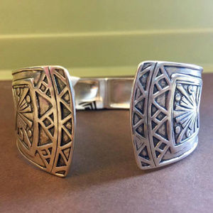 Silpada Willow Hinge Cuff Bracelet B3322 2 1/2"